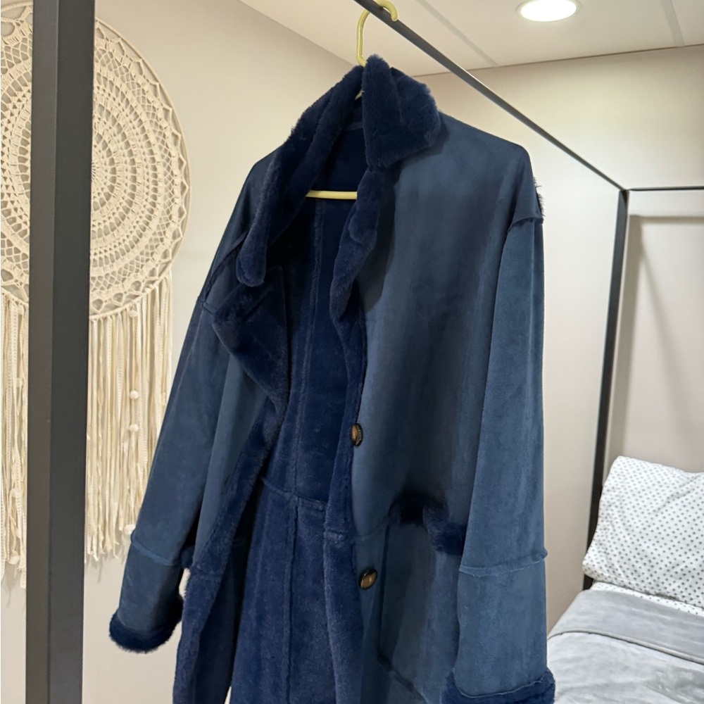 Navy Blue Women's Coat